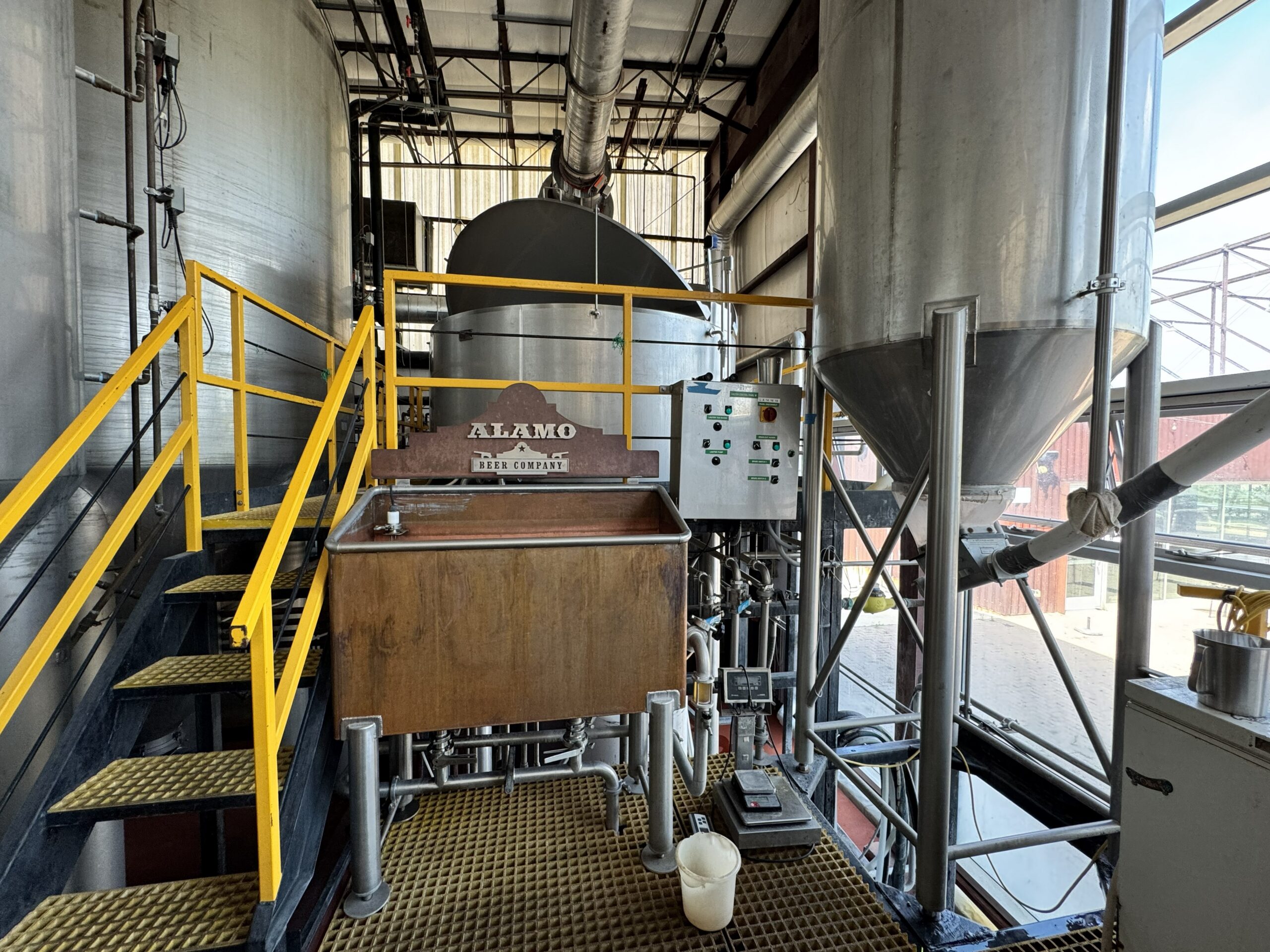 Alamo Beer Company brewhouse