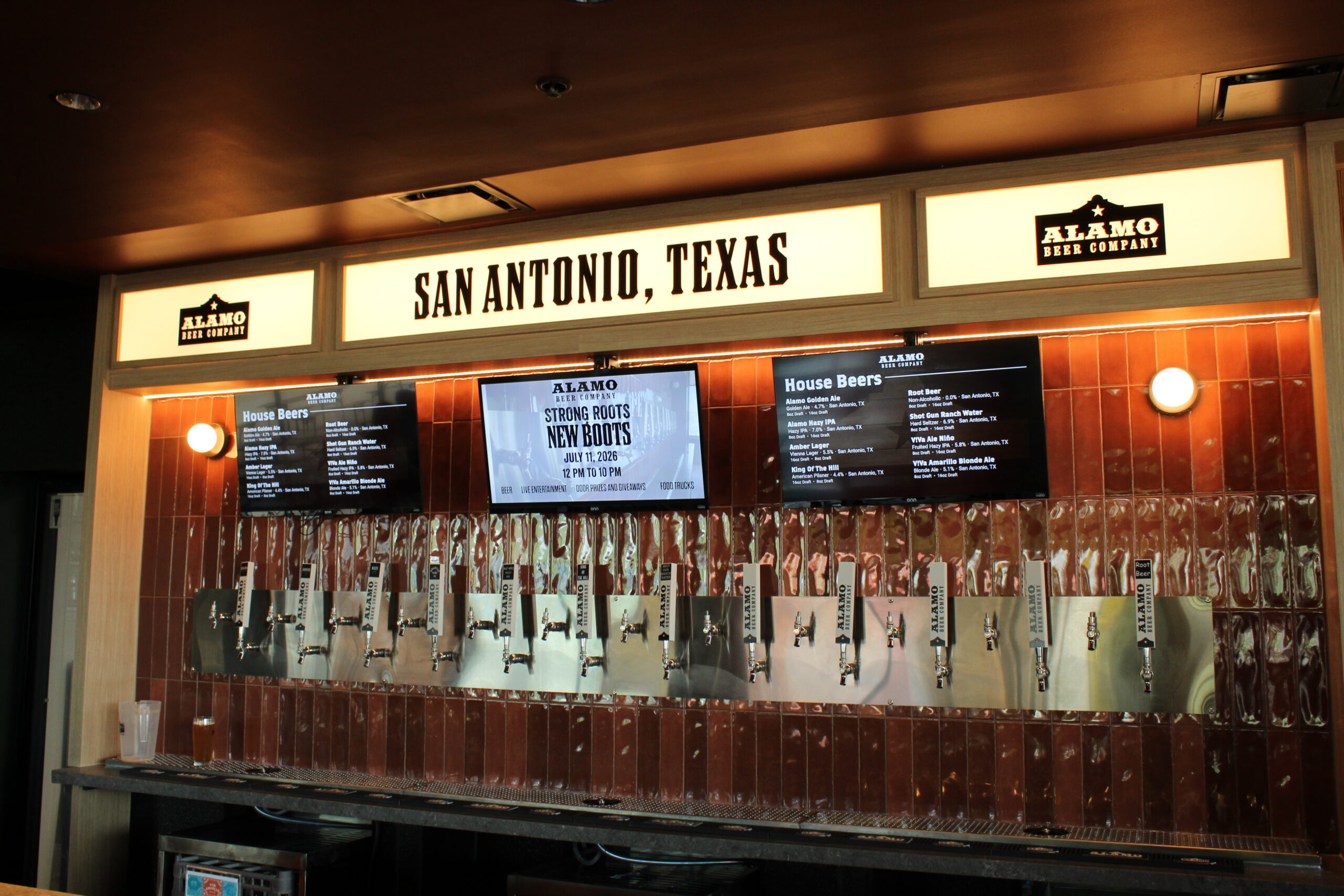 Alamo Beer Company tapwall